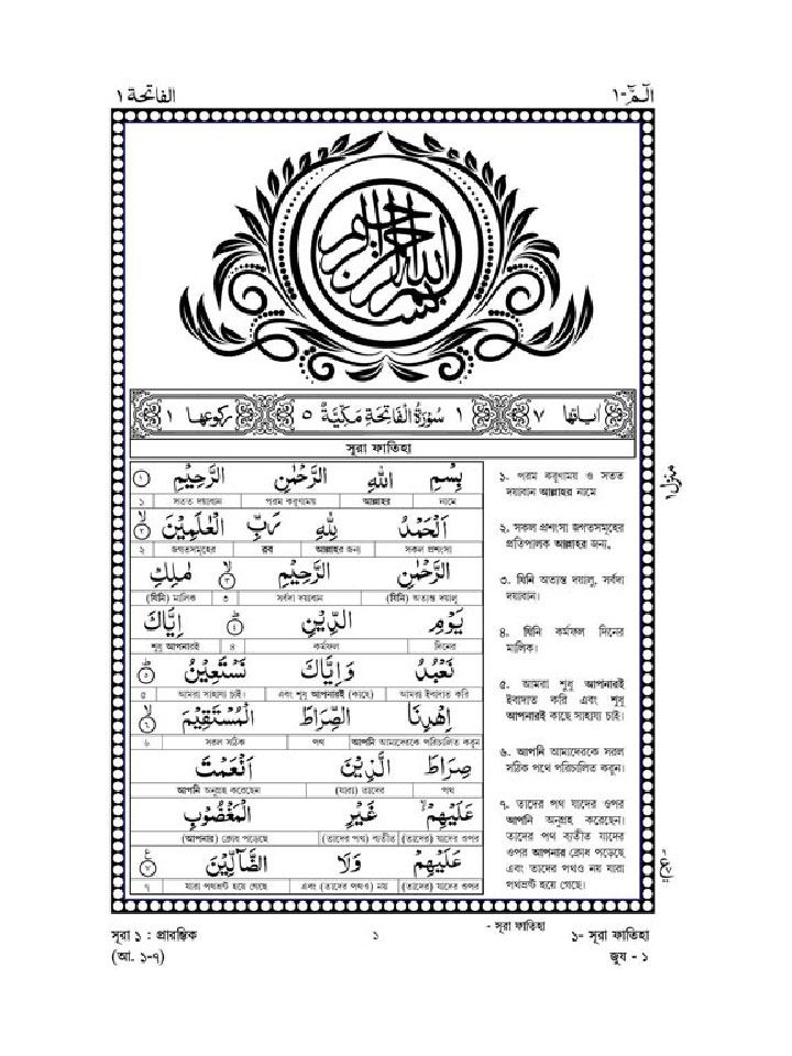 মহিমান্বিত কুরআন – মর্মার্থ ও শাব্দিক অনুবাদ, শুয়ুখ সংস্করণ 